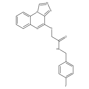 2-([1,2,4]triazolo[4,3-a]quinoxalin-4-ylthio)-N-(4-fluorobenzyl)acetamide Structure