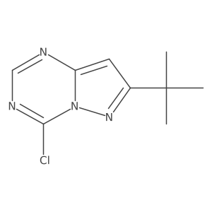 7-(tert-Butyl)-4-chloropyrazolo[1,5-a][1,3,5]triazine结构式