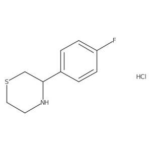 (R)-3-(4-Fluorophenyl)thiomorpholine hydrochloride Structure