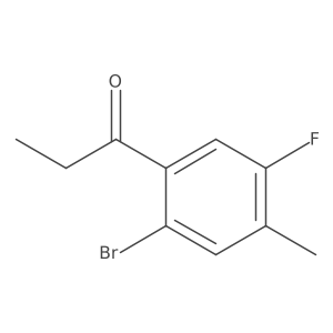 1-(2-Bromo-5-fluoro-4-methylphenyl)-1-propanone Structure