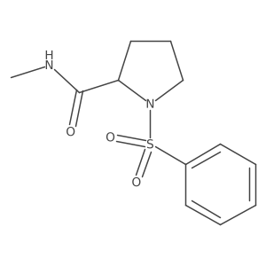 2-Pyrrolidinecarboxamide, N-methyl-1-(phenylsulfonyl)-, (2S)- Structure