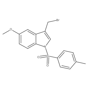 3-(bromomethyl)-5-methoxy-1-(toluene-4-sulfonyl)-1H-indole Structure