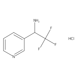 (R)-2,2,2-Trifluoro-1-(pyridin-3-YL)ethanamine hcl Structure
