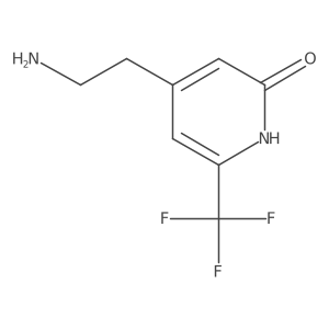 4-(2-Aminoethyl)-6-(trifluoromethyl)pyridin-2-OL结构式
