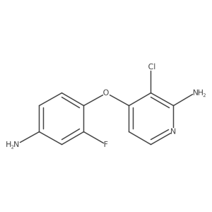 3-Fluoro-4-(2-amino-3-chloropyridine-4-oxy)aniline Structure