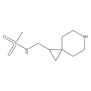 N-(6-Azaspiro[2.5]octan-1-ylmethyl)methanesulfonamide结构式