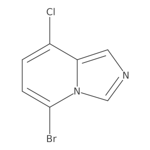 5-Bromo-8-chloroimidazo[1,5-a]pyridine结构式