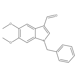 1h-Indole-3-carbaldehyde,5,6-dimethoxy-1-(phenylmethyl)- Structure