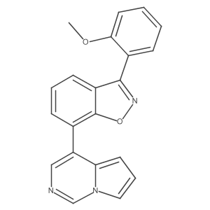 3-(2-Methoxyphenyl)-7-pyrrolo[1,2-c]pyrimidin-4-yl-1,2-benzoxazole结构式