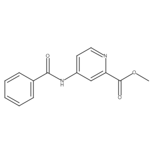 4-Benzoylaminopyridine-2-carboxylic acid methyl ester Structure