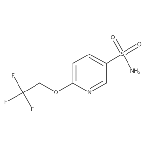 6-(2,2,2-Trifluoroethoxy)pyridine-3-sulfonamide结构式