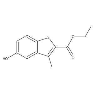 Ethyl 5-hydroxy-3-methyl-1-benzothiophene-2-carboxylate结构式