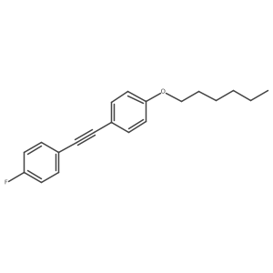 Benzene, 1-fluoro-4-[[4-(hexyloxy)phenyl]ethynyl]-结构式