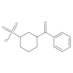 1-Benzoylpiperidine-3-sulfonyl chloride Structure