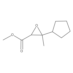 Methyl 3-cyclopentyl-3-methyloxirane-2-carboxylate结构式