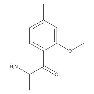 2-Amino-1-(2-methoxy-4-methylphenyl)propan-1-one结构式