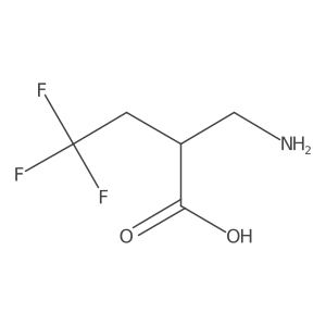 2-(Aminomethyl)-4,4,4-trifluorobutanoic acid结构式
