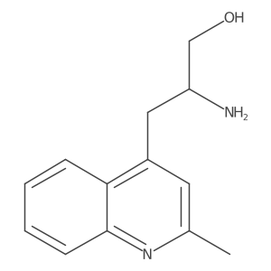 2-Amino-3-(2-methylquinolin-4-yl)propan-1-ol结构式