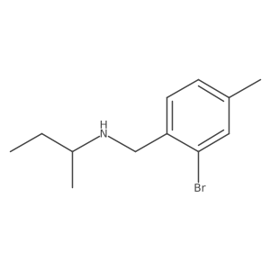 [(2-Bromo-4-methylphenyl)methyl](butan-2-yl)amine Structure