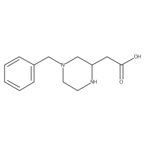 2-(4-Benzylpiperazin-2-yl)acetic acid Structure