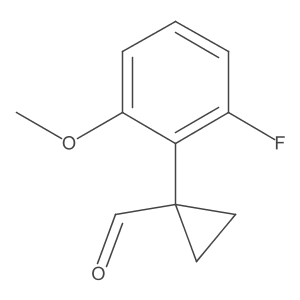 1-(2-Fluoro-6-methoxyphenyl)cyclopropane-1-carbaldehyde Structure