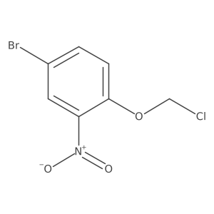 4-Bromo-1-(chloromethoxy)-2-nitrobenzene Structure