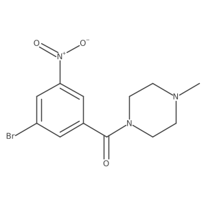 (3-Bromo-5-nitrophenyl)(4-methylpiperazin-1-yl)methanone Structure