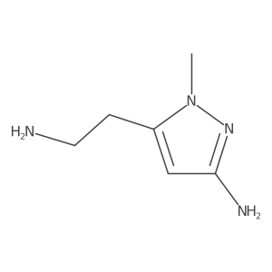 5-(2-Aminoethyl)-1-methyl-1H-pyrazol-3-amine结构式