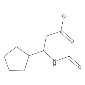 (3R)-3-cyclopentyl-3-formamidopropanoic acid Structure
