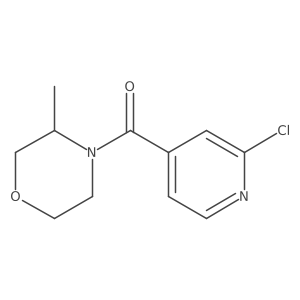 (3R)-4-(2-chloropyridine-4-carbonyl)-3-methylmorpholine结构式
