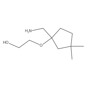 2-{[1-(Aminomethyl)-3,3-dimethylcyclopentyl]oxy}ethan-1-ol Structure