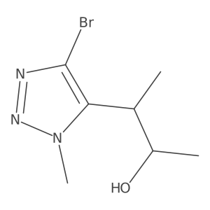 3-(4-Bromo-1-methyl-1H-1,2,3-triazol-5-yl)butan-2-ol Structure