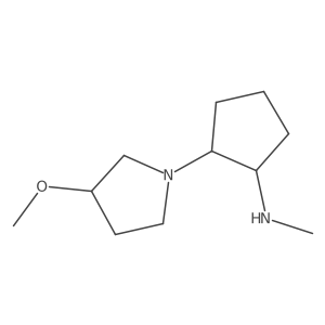 2-(3-Methoxypyrrolidin-1-yl)-N-methylcyclopentan-1-amine Structure