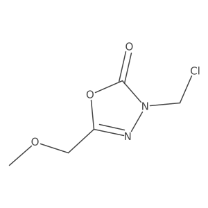 3-(Chloromethyl)-5-(methoxymethyl)-1,3,4-oxadiazol-2-one结构式