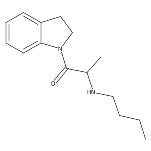 2-(Butylamino)-1-(2,3-dihydro-1H-indol-1-yl)-1-propanone Structure