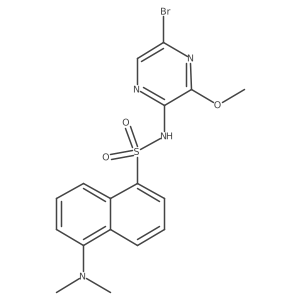 5-dimethylamino-N-(5-bromo-3-methoxy-2-pyrazinyl)-1-naphthalenesulphonamide Structure