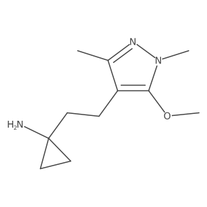 1-[2-(5-methoxy-1,3-dimethyl-1H-pyrazol-4-yl)ethyl]cyclopropan-1-amine Structure
