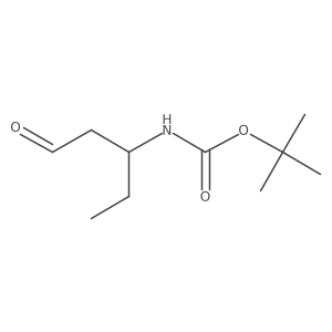 Tert-butyl N-(1-oxopentan-3-YL)carbamate结构式