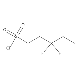 3,3-Difluoropentane-1-sulfonyl chloride结构式