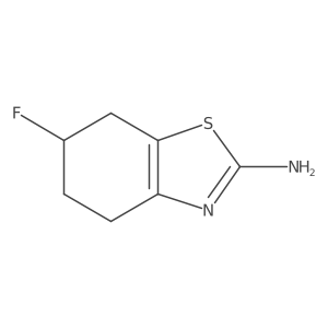 6-Fluoro-4,5,6,7-tetrahydrobenzo[D]thiazol-2-amine结构式
