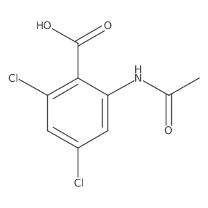 2,4-Dichloro-6-acetamidobenzoic acid结构式