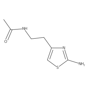 N-(2-(2-Aminothiazol-4-yl)ethyl)acetamide结构式