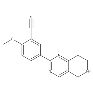 2-Methoxy-5-(5,6,7,8-tetrahydropyrido[4,3-d]pyrimidin-2-yl)benzonitrile Structure