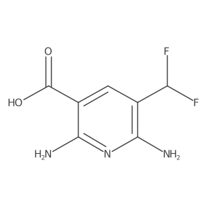 2,6-Diamino-5-(difluoromethyl)nicotinic acid Structure