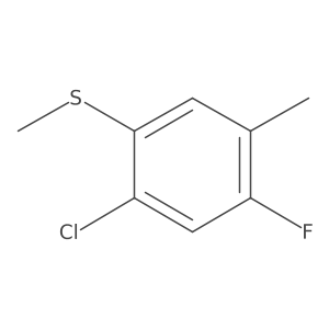 (2-Chloro-4-fluoro-5-methylphenyl)(methyl)sulfane Structure