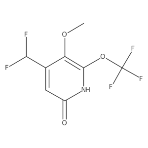 4-(Difluoromethyl)-5-methoxy-6-(trifluoromethoxy)pyridin-2-ol Structure