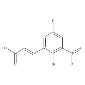 2-Propenoic acid, 3-(2-bromo-5-fluoro-3-nitrophenyl)-结构式