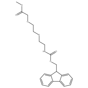 Methyl 2-[2-(2-{[(9H-fluoren-9-ylmethoxy)carbonyl]amino}ethoxy)ethoxy]acetate Structure
