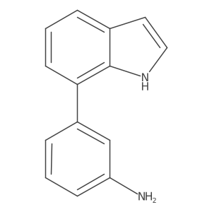 3-(1H-Indol-7-yl)aniline结构式