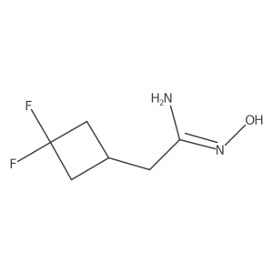 2-(3,3-Difluorocyclobutyl)-N-hydroxyacetimidamide Structure